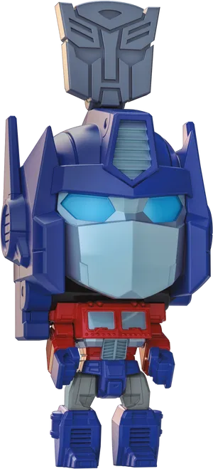 Optimus Prime Cartoon Render PNG image