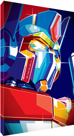 Optimus Prime Geometric Art PNG image