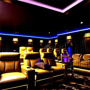 Opulent Home Cinema Png 06252024 PNG image