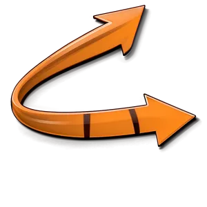 Orange Arrow Bookmark Icon PNG Wdx80 PNG