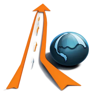Orange Arrow For Interface PNG 06262024