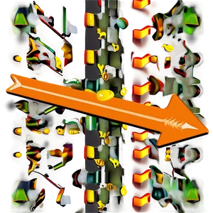 Orange Arrow For Interface PNG 06262024