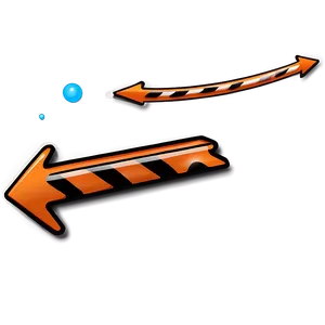 Orange Arrow For Interface PNG Kab