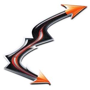 Orange Arrow For Maps PNG Yuq