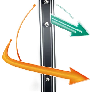 Orange Arrow Indicator PNG Hhs