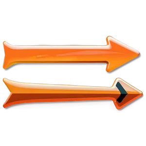 Orange Arrow Sticker Design PNG Bvj PNG