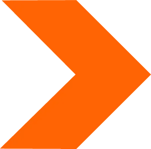 Orange Arrowon Grey Background PNG image