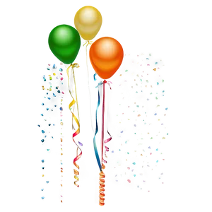 Orange Balloons PNG 05042024