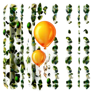 Orange Balloons PNG Bxk48