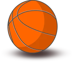 Orange Basketball Black Background PNG image