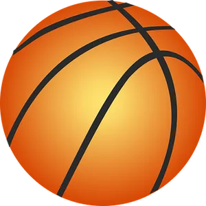 Orange Basketball Vector Illustration PNG image