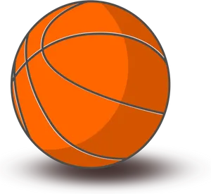 Orange Basketball Vector Illustration PNG image