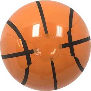 Orange Beach Ball Closeup