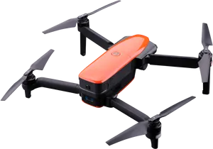 Orange Black Quadcopter Drone