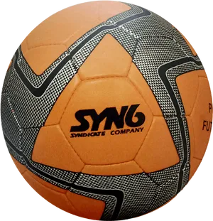 Orange Black Soccer Ball S Y N6