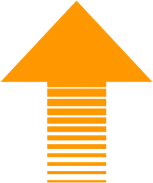 Orange Black Striped Arrow