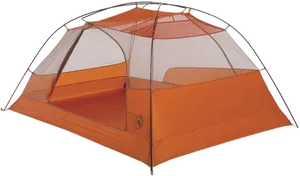 Orange Camping Tent Isolated PNG image