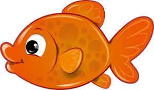 Orange Cartoon Fish Clipart