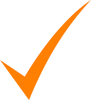 Orange Check Mark Png, Transparent Png PNG image