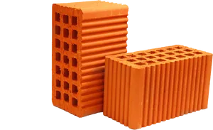 Orange Construction Bricks PNG image