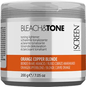 Orange Copper Blonde Hair Bleach Product PNG image