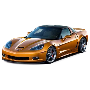 Orange Corvette PNG Slr54