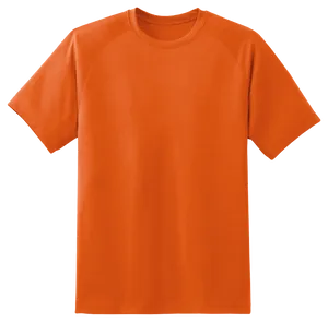 Orange Crew Neck T Shirt PNG image