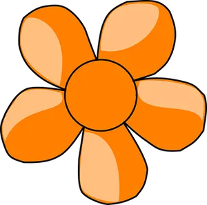 Orange Daisy Graphic PNG image