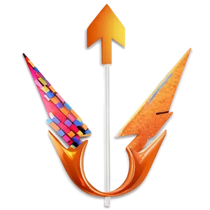 Orange Double-ended Arrow PNG 06262024 PNG