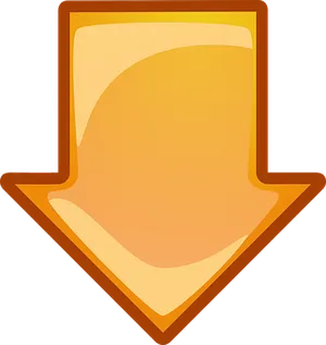 Orange Downward Arrow Icon
