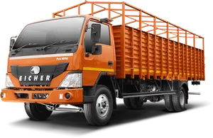 Orange Eicher Pro1090 Lorry India PNG image