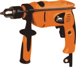 Orange Electric Hand Drill PNG image