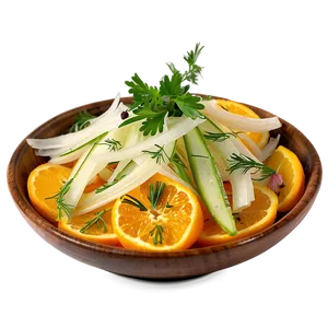 Orange Fennel Salad Png 12 PNG image
