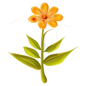 Orange Flower Clipart PNG Wpf42 PNG