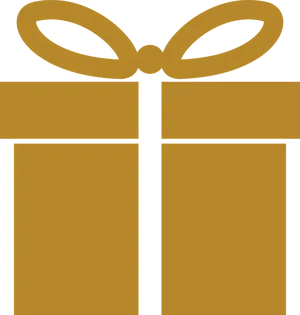 Orange Gift Icon Graphic PNG image