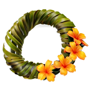 Orange Hawaiian Lei PNG Sfq67 PNG