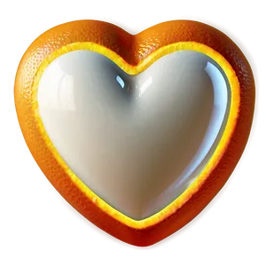 Orange Heart Emoji PNG Graphic Jnm29