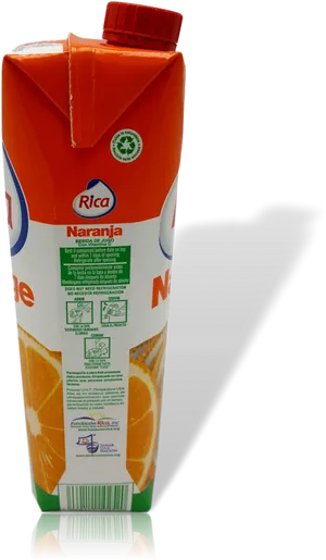 Orange Juice Carton Packaging PNG image