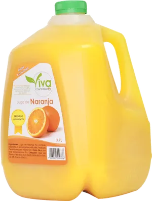 Orange Juice Plastic Jug3.7 L PNG image