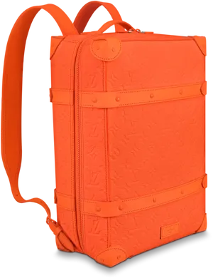 Orange Louis Vuitton Backpack PNG image