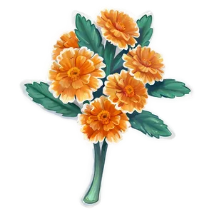 Orange Marigold Charm Png 06122024 PNG image