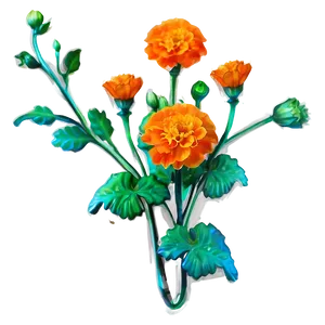 Orange Marigold Charm PNG Khj92 PNG