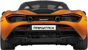 Orange Mc Laren Rear View