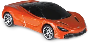 Orange Mc Laren Toy Car PNG image