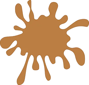 Orange Paint Splatter Graphic