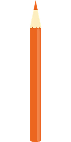 Orange Pencil Vertical
