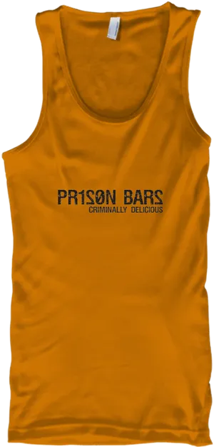 Orange Prison Bars Tank Top PNG image