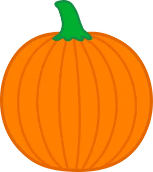 Orange Pumpkin Cartoon Illustration PNG image