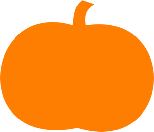 Orange Pumpkin Silhouette Graphic PNG image