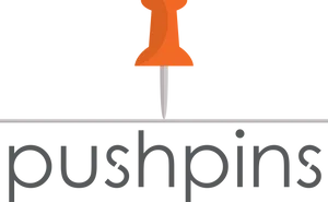 Orange Push Pin Logo